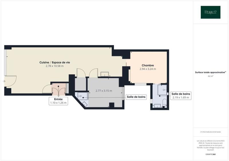 Local commercial - 63 m² - 3 pièces