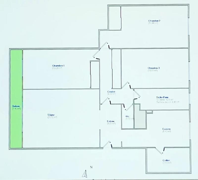 Appartement - 86 m² - 4 pièces