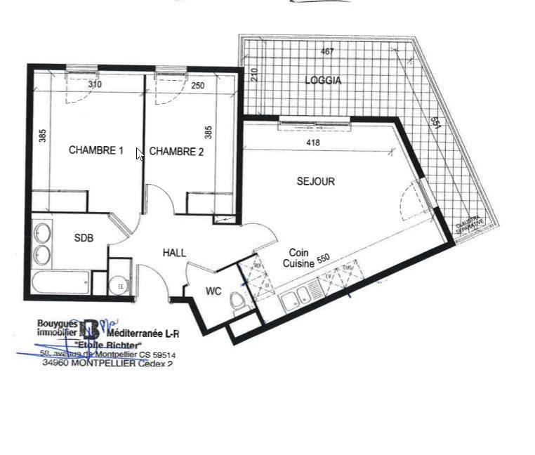 Appartement - 58 m² - 3 pièces