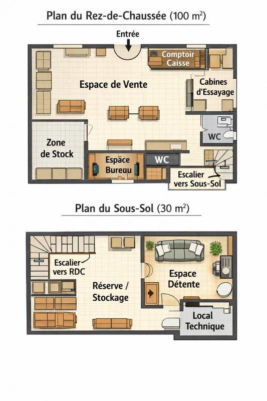 Local commercial - 130 m²