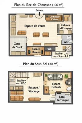 Local commercial - 130 m²