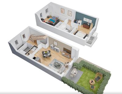 Appartement - 47 m² - 2 pièces