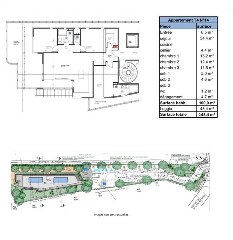 Appartement - 103 m² - 4 pièces