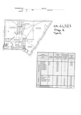 Appartement - 51 m² - 2 pièces