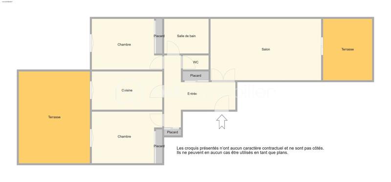 Appartement - 67 m² - 3 pièces