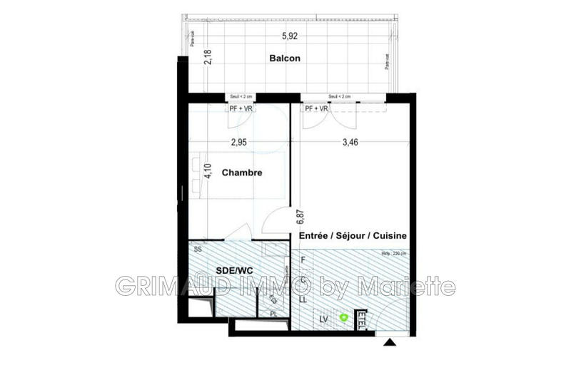 Appartement - 42 m²