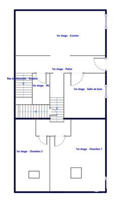 Maison de ville - 68 m² - 3 pièces