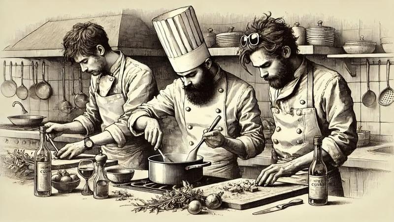 Menu de fête à emporter au restaurant l'Abstrait