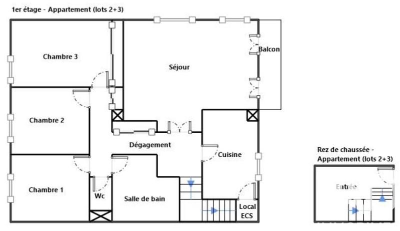 Appartement - 94 m² - 4 pièces