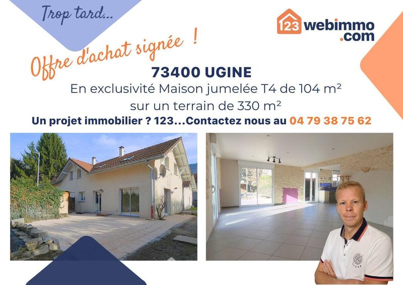 Maison - 104 m² - 4 pièces