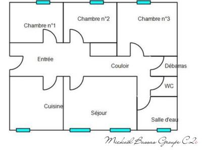 Appartement - 83 m² - 4 pièces