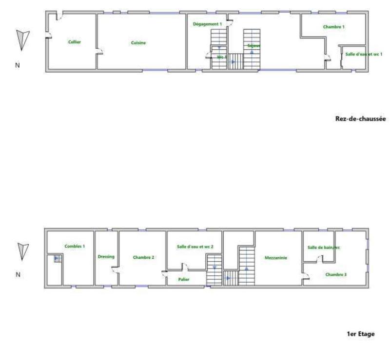 Maison - 170 m² - 7 pièces