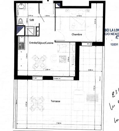 Appartement - 37 m² - 2 pièces