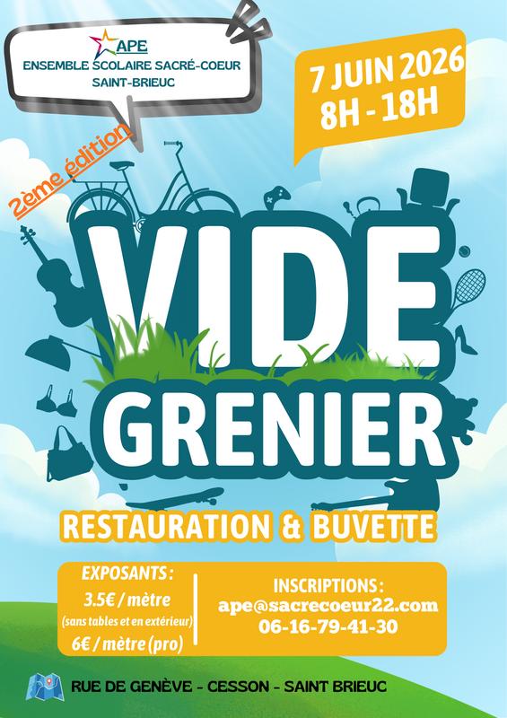 Vide grenier de l'association des parents d'elèves