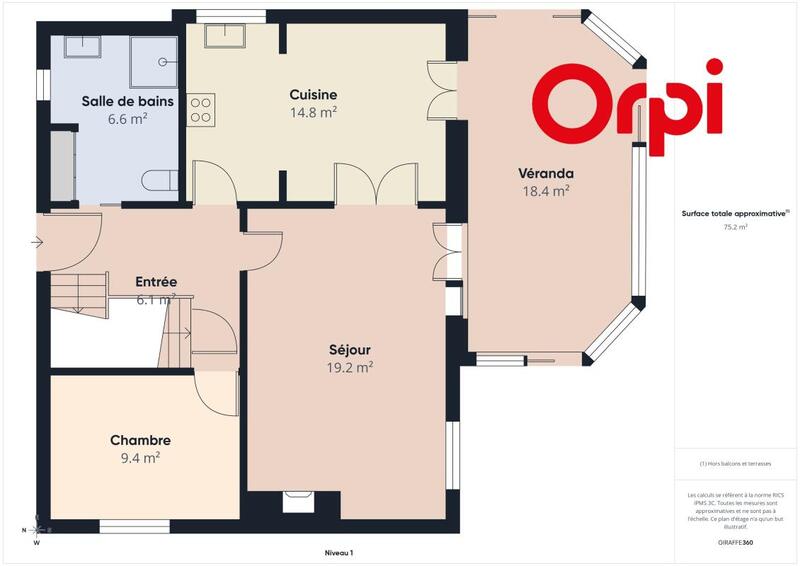 Maison - 96 m² - 5 pièces