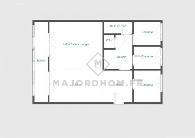 Appartement - 92 m² - 4 pièces