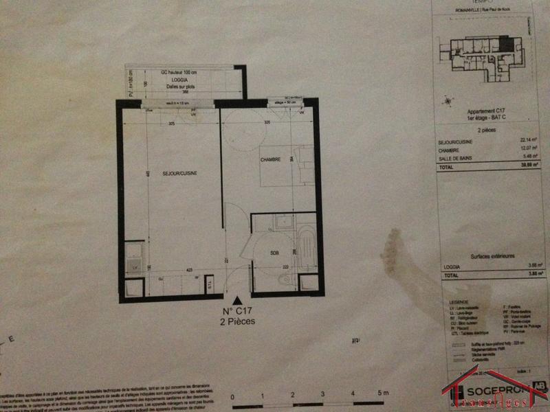 Appartement - 40 m² - 2 pièces