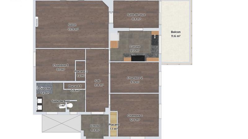 Villa - 170 m² - 6 pièces