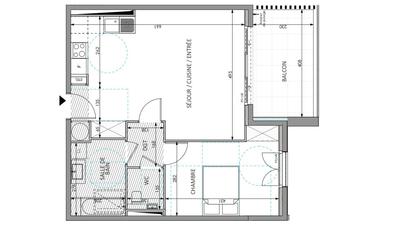 Appartement - 54 m² - 2 pièces