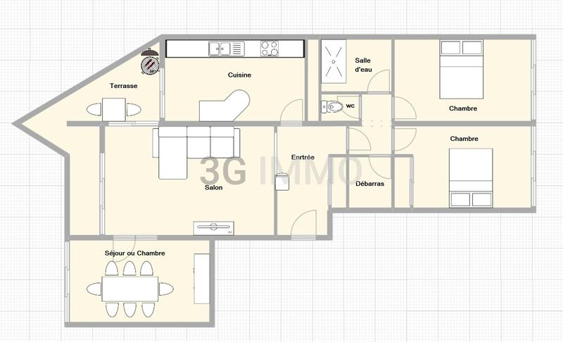 Appartement - 82 m² - 4 pièces