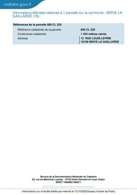 Terrain constructible - 1 454 m²