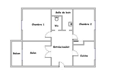 Appartement - 52 m² - 3 pièces