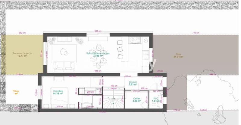 Maison jumelée - 78 m² - 4 pièces