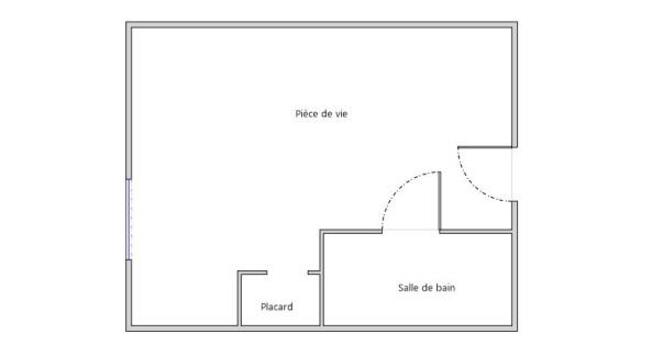 Appartement - 20 m² - 1 pièce