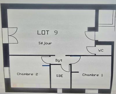 Appartement - 63 m² - 3 pièces