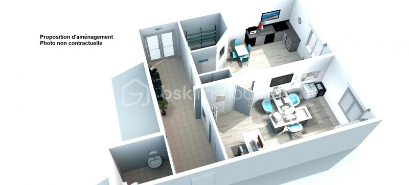 Bureau - 41 m² - 2 pièces