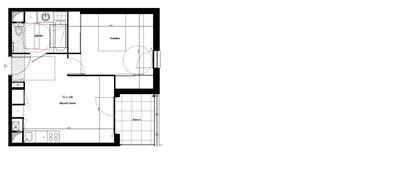 Appartement - 40 m² - 2 pièces