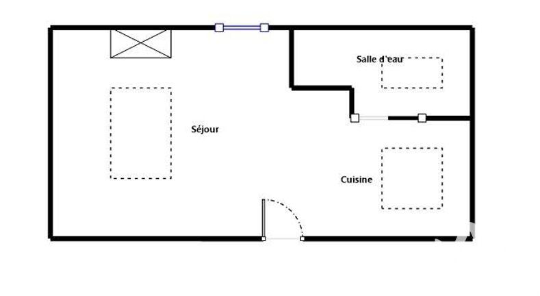 Appartement - 15 m² - 1 pièce