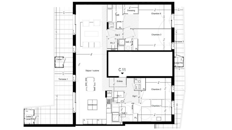 Appartement - 150 m² - 5 pièces