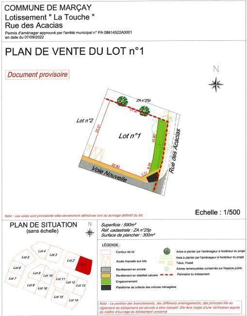 Terrain - 590 m²