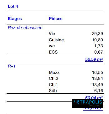 Maison - 103 m² - 5 pièces