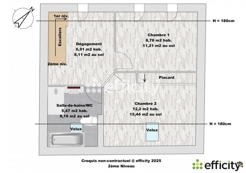 Appartement - 78 m² - 3 pièces