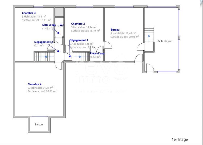 Maison - 221 m² - 11 pièces