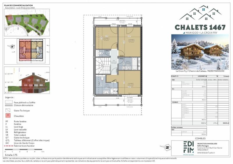 Châlet - 107 m² - 4 pièces