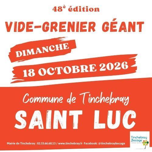 Vide-grenier géant - saint luc 2026