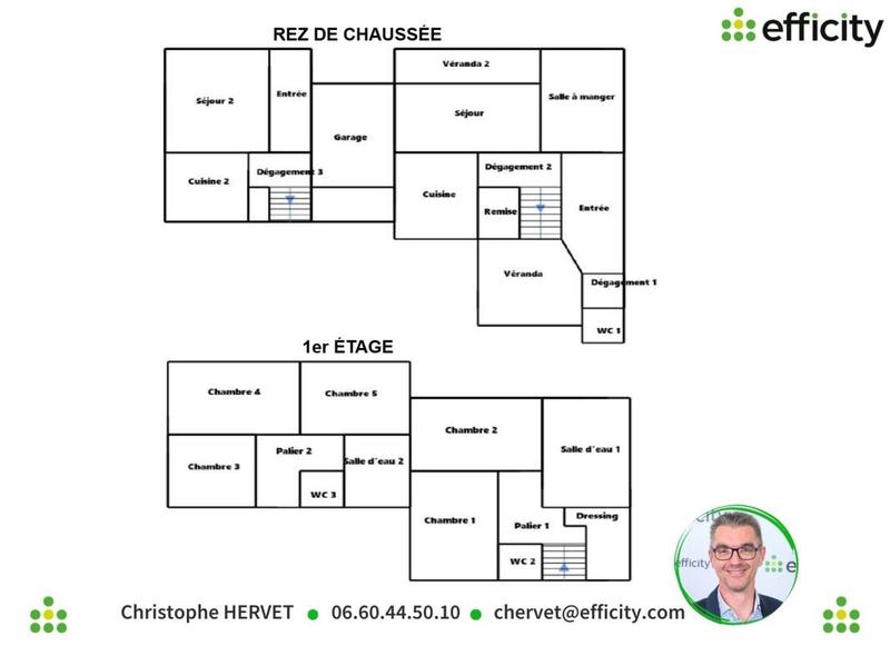 Maison - 166 m² - 7 pièces