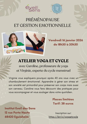 Atelier yoga et préménopause "Un temps pour comprendre, respirer et se recentrer"