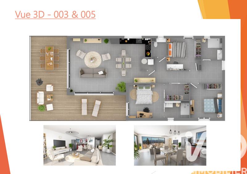 Appartement - 103 m² - 4 pièces