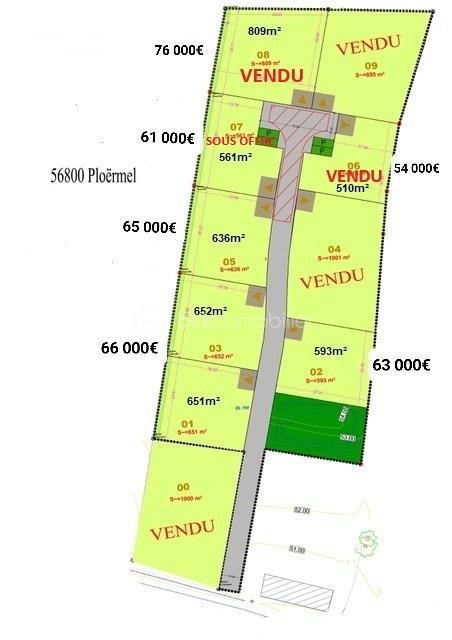 Terrain - 652 m²