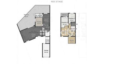 Pavillon - 104 m² - 5 pièces