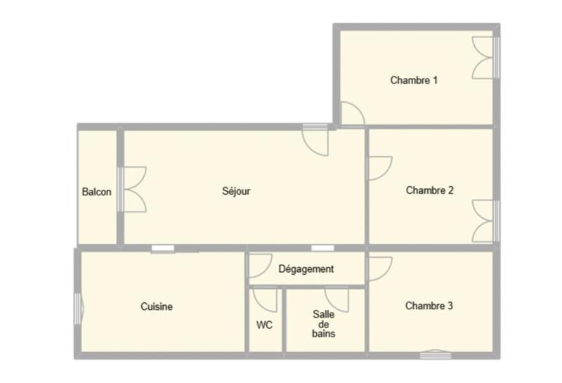 Appartement - 90 m² - 4 pièces