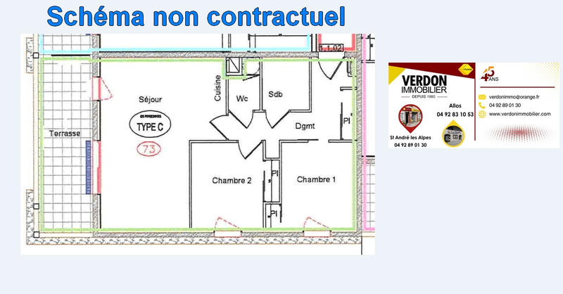 Appartement - 48 m² - 3 pièces