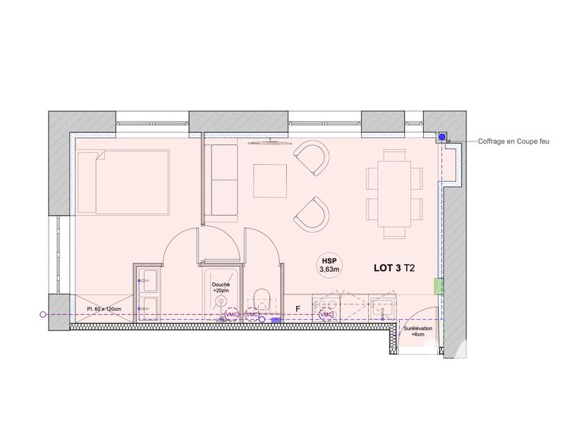 Appartement - 31 m² - 2 pièces