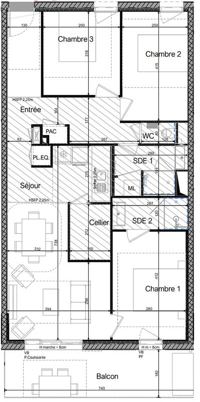 Appartement - 81 m² - 4 pièces