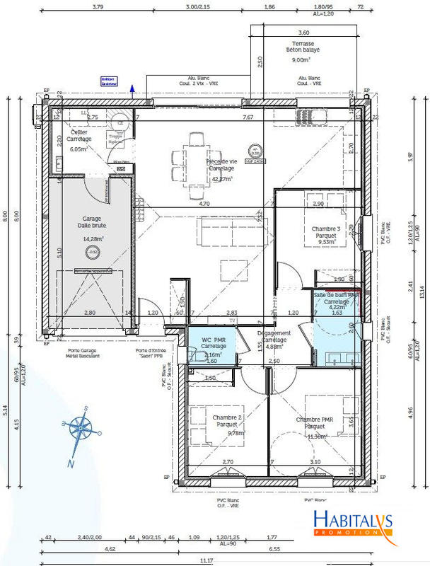 Maison - 90 m² - 4 pièces