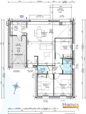 Maison - 90 m² - 4 pièces